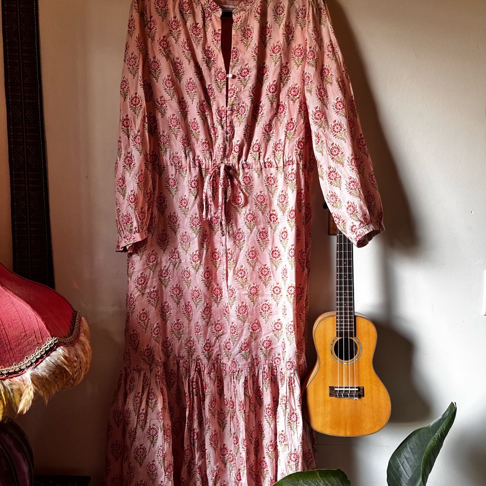 Emerson Fry Pink Floral Long Sleeve Dress
